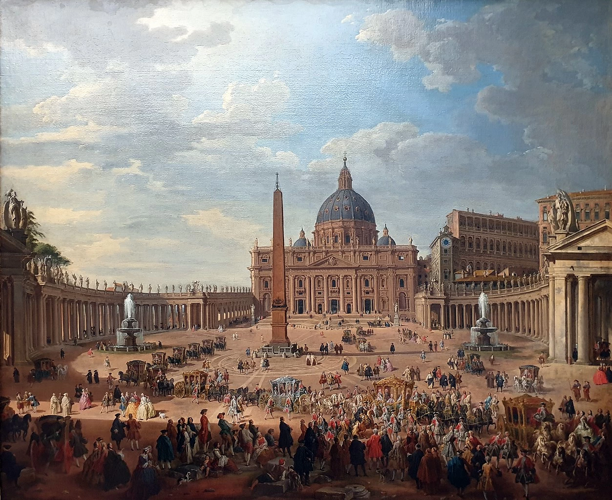 Cavalcata del Duca di Choiseul in Piazza San Pietro a Roma - Gemäldegalerie der Staatlichen Museen zu Berlin